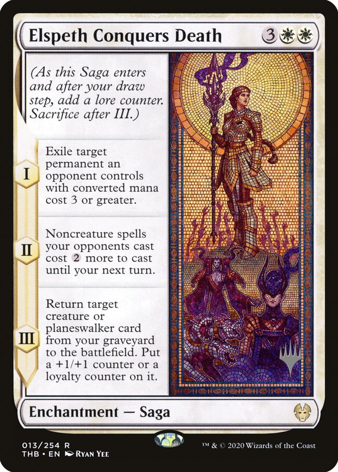 Elspeth Conquers Death (Promo Pack) [Theros Beyond Death Promos] Magic: The Gathering