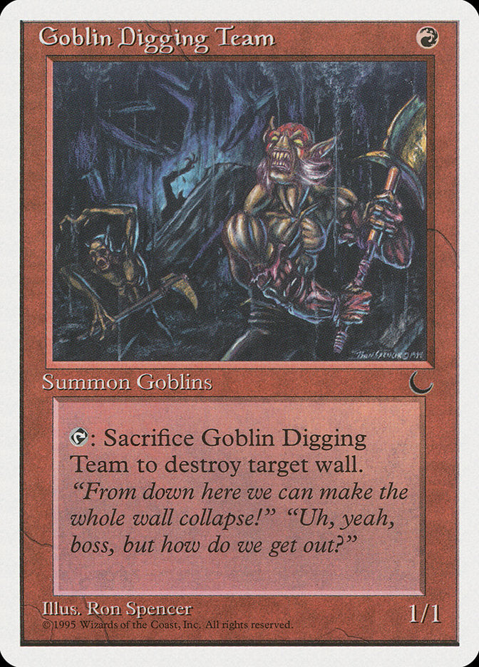 Goblin Digging Team [Chronicles] Magic: The Gathering