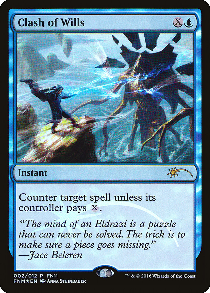 Clash of Wills [Friday Night Magic 2016] Magic: The Gathering