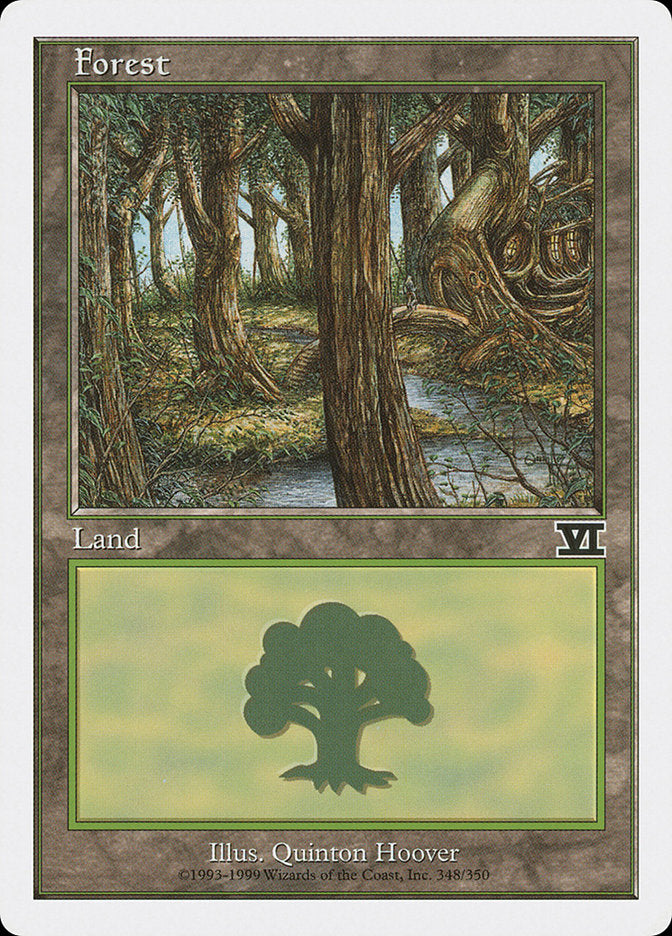 Forest (348) [Classic Sixth Edition] Magic: The Gathering
