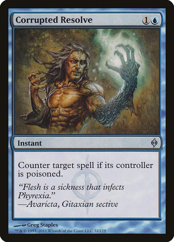 Corrupted Resolve [New Phyrexia] Magic: The Gathering