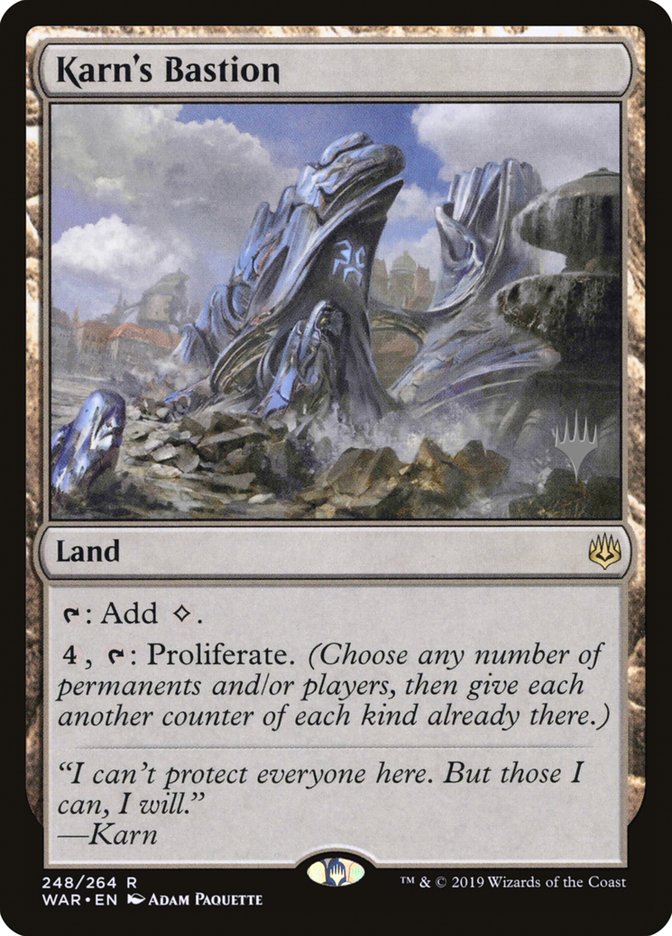 Karn's Bastion (Promo Pack) [War of the Spark Promos] Magic: The Gathering