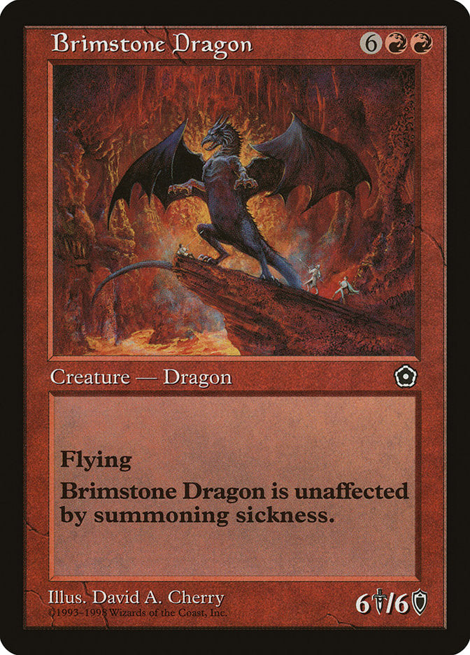 Brimstone Dragon [Portal Second Age] Magic: The Gathering