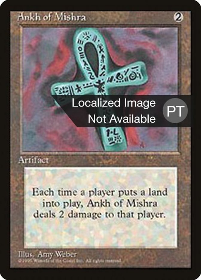 Ankh of Mishra [Fourth Edition (Foreign Black Border)] Magic: The Gathering