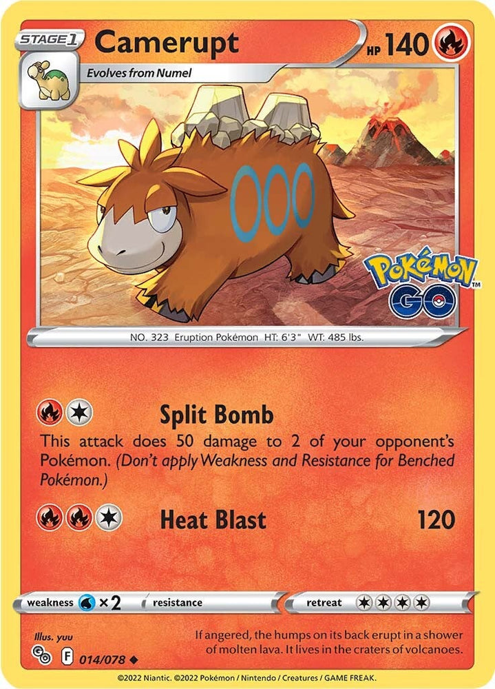 Camerupt (014/078) [Pokémon GO] Pokémon