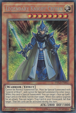 Legendary Knight Critias [DRL2-EN002] Secret Rare Yu-Gi-Oh!