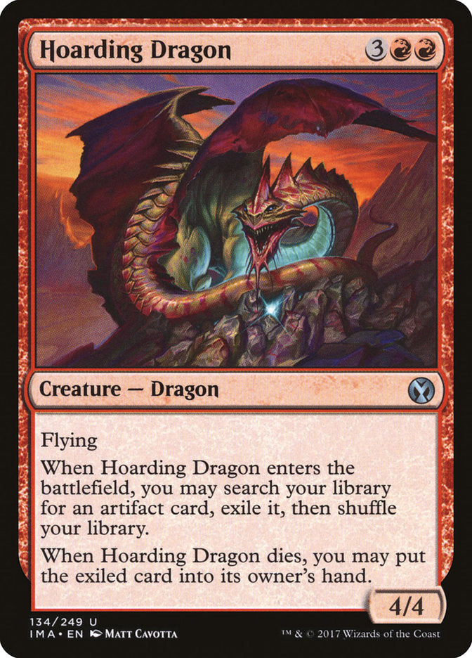 Hoarding Dragon [Iconic Masters] Magic: The Gathering