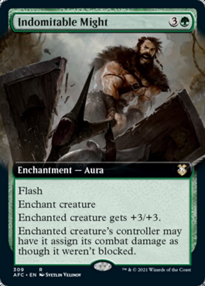 Indomitable Might (Extended Art) [Dungeons & Dragons: Adventures in the Forgotten Realms Commander] Magic: The Gathering