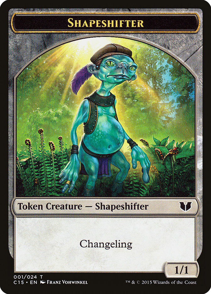 Shapeshifter // Shapeshifter Double-Sided Token [Commander 2015 Tokens] Magic: The Gathering