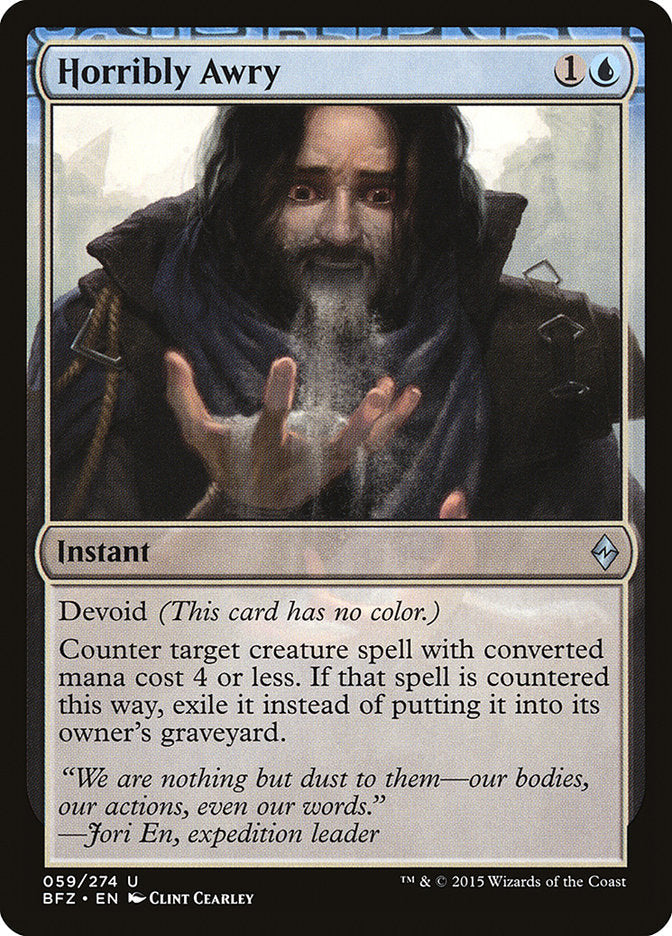 Horribly Awry [Battle for Zendikar] Magic: The Gathering