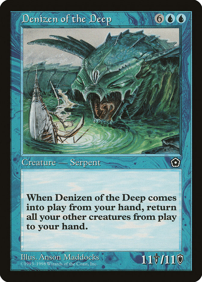 Denizen of the Deep [Portal Second Age] Magic: The Gathering