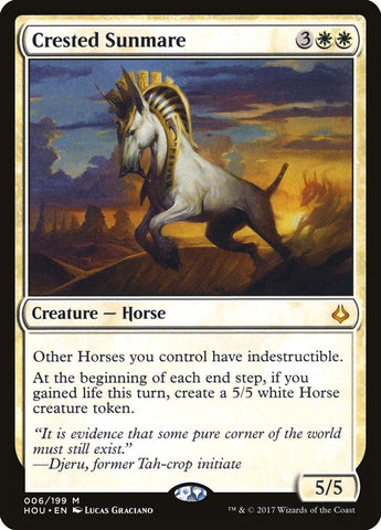Crested Sunmare [Hour of Devastation] Magic: The Gathering