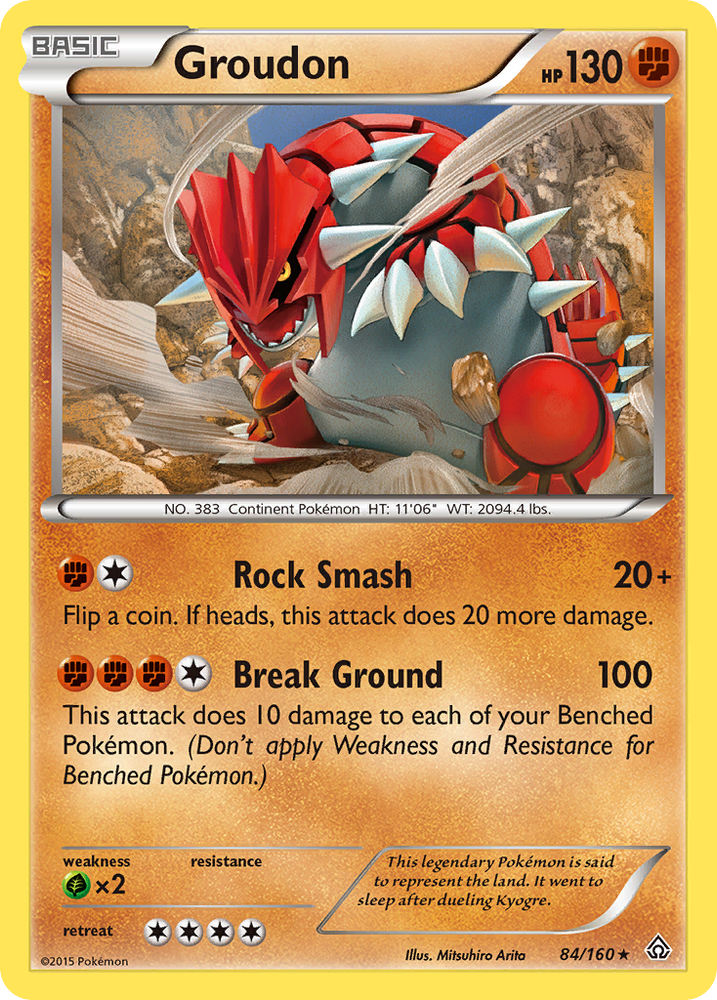 Groudon (84/160) [XY: Primal Clash] Pokémon