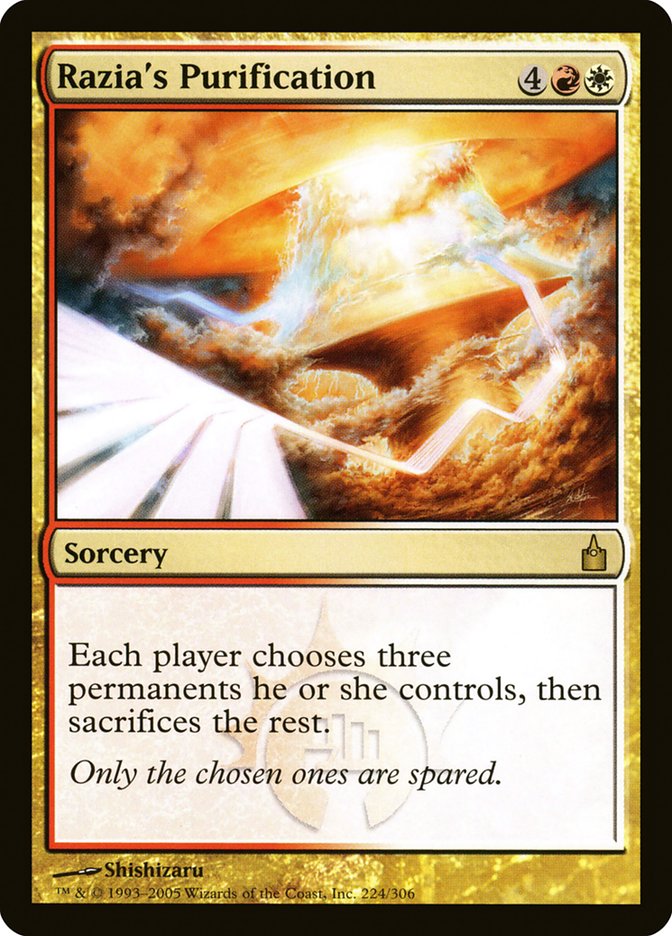 Razia's Purification [Ravnica: City of Guilds] Magic: The Gathering