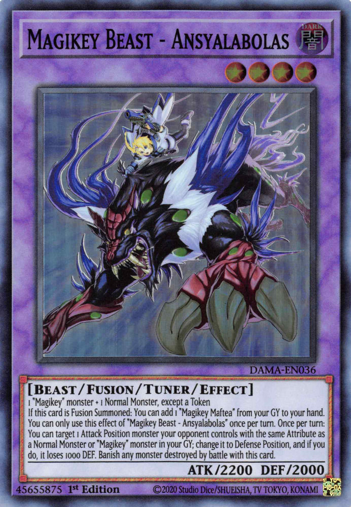 Magikey Beast - Ansyalabolas [DAMA-EN036] Super Rare Yu-Gi-Oh!