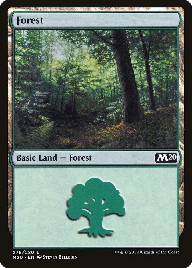Forest (278) [Core Set 2020] Magic: The Gathering