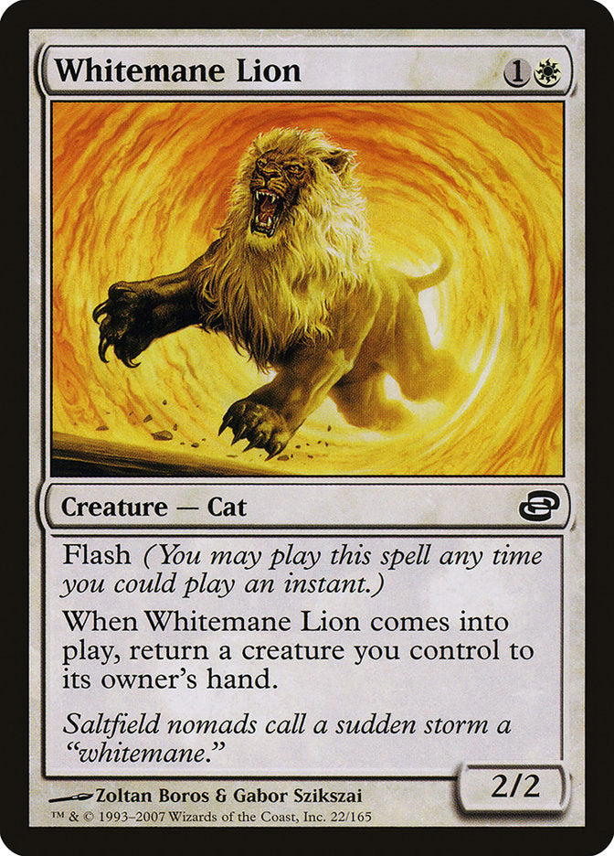 Whitemane Lion [Planar Chaos] Magic: The Gathering