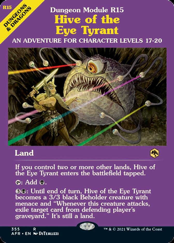 Hive of the Eye Tyrant (Dungeon Module) [Dungeons & Dragons: Adventures in the Forgotten Realms] Magic: The Gathering
