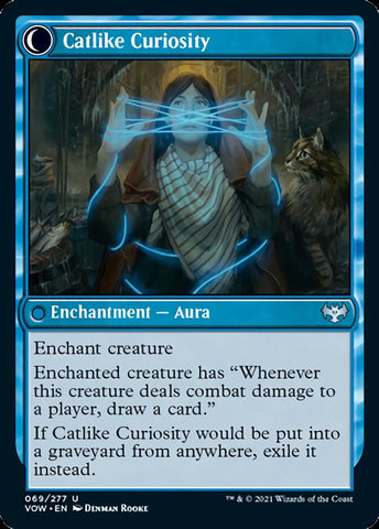 Mischievous Catgeist // Catlike Curiosity [Innistrad: Crimson Vow] Magic: The Gathering