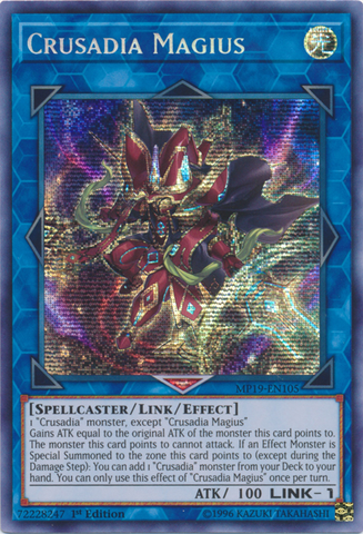 Crusadia Magius [MP19-EN105] Prismatic Secret Rare Yu-Gi-Oh!