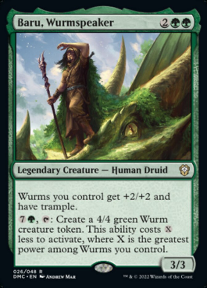 Baru, Wurmspeaker [Dominaria United Commander] Magic: The Gathering
