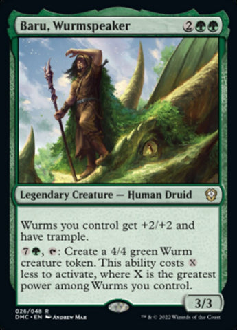 Baru, Wurmspeaker [Dominaria United Commander] Magic: The Gathering