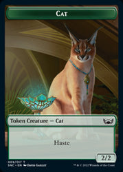 Cat // Rogue Double-Sided Token [Streets of New Capenna Tokens] Magic: The Gathering