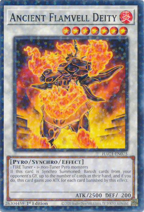 Ancient Flamvell Deity (Duel Terminal) [HAC1-EN075] Parallel Rare Yu-Gi-Oh!