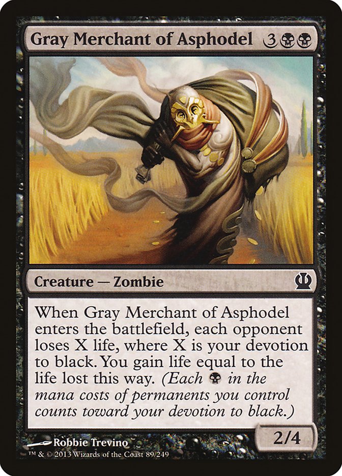 Gray Merchant of Asphodel [Theros] Magic: The Gathering