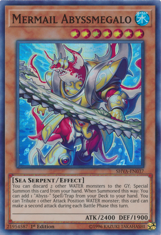 Mermail Abyssmegalo [SHVA-EN037] Super Rare Yu-Gi-Oh!