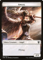 Angel // Soldier Double-Sided Token [Commander Legends Tokens] Magic: The Gathering