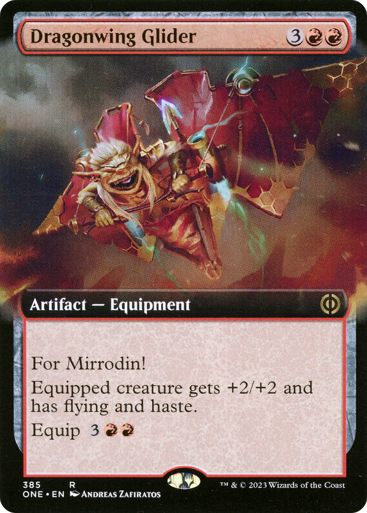 Dragonwing Glider (Extended Art) [Phyrexia: All Will Be One] Magic: The Gathering