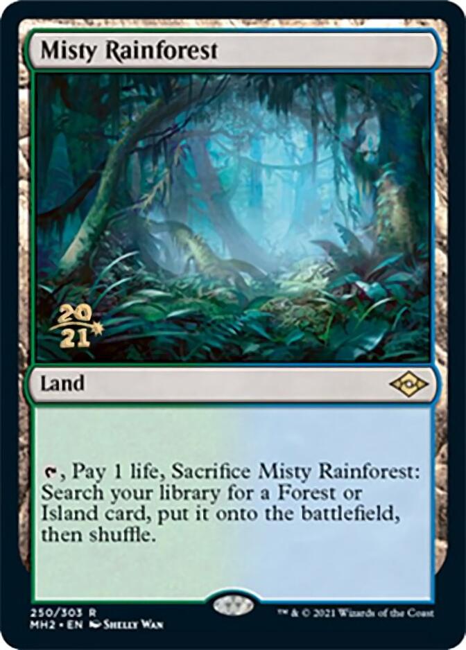 Misty Rainforest [Modern Horizons 2 Prerelease Promos] Magic: The Gathering