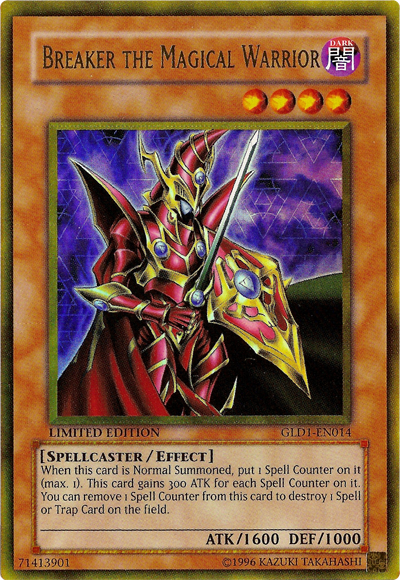 Breaker the Magical Warrior [GLD1-EN014] Gold Rare Yu-Gi-Oh!