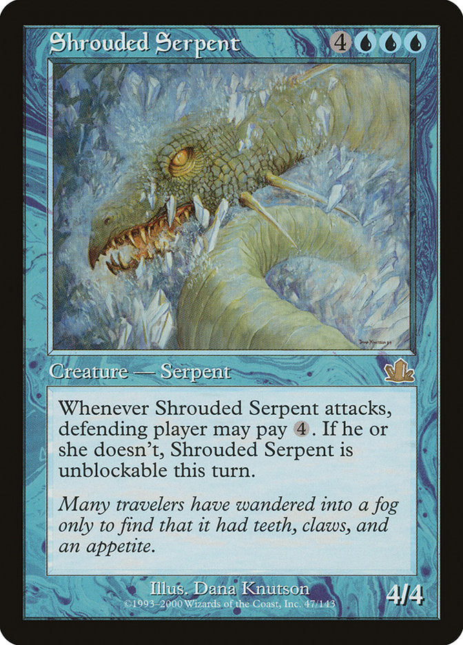 Shrouded Serpent [Prophecy] Magic: The Gathering