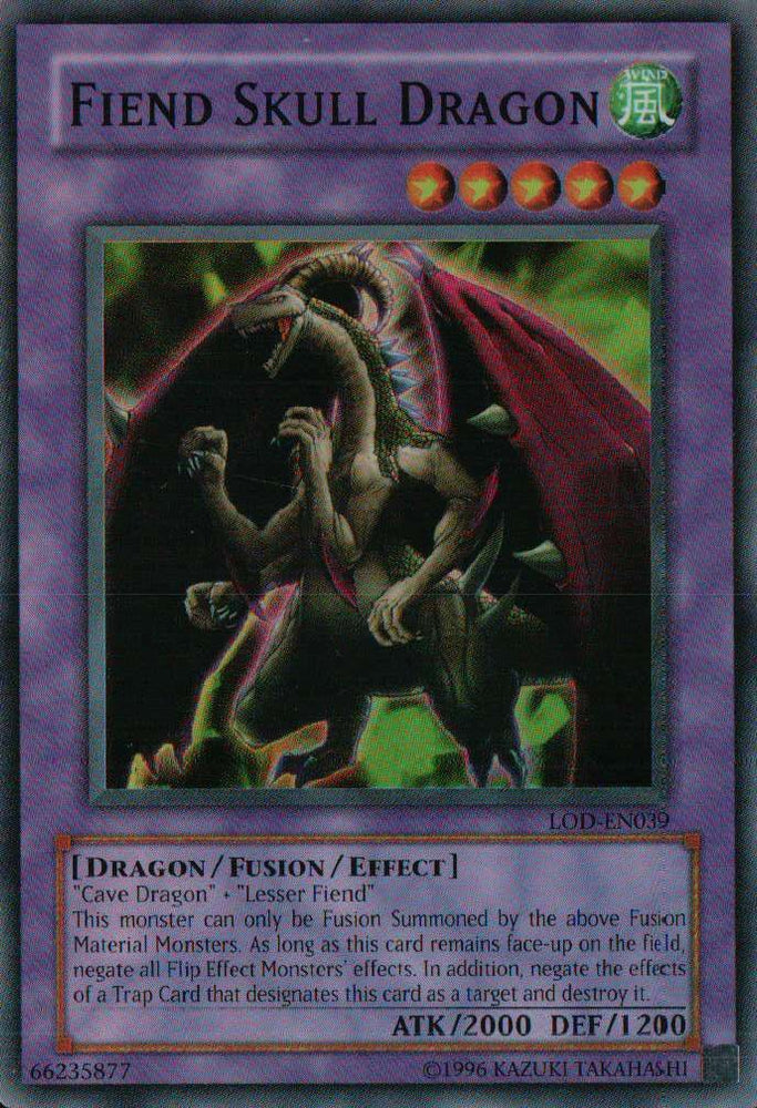 Fiend Skull Dragon [LOD-EN039] Super Rare Yu-Gi-Oh!