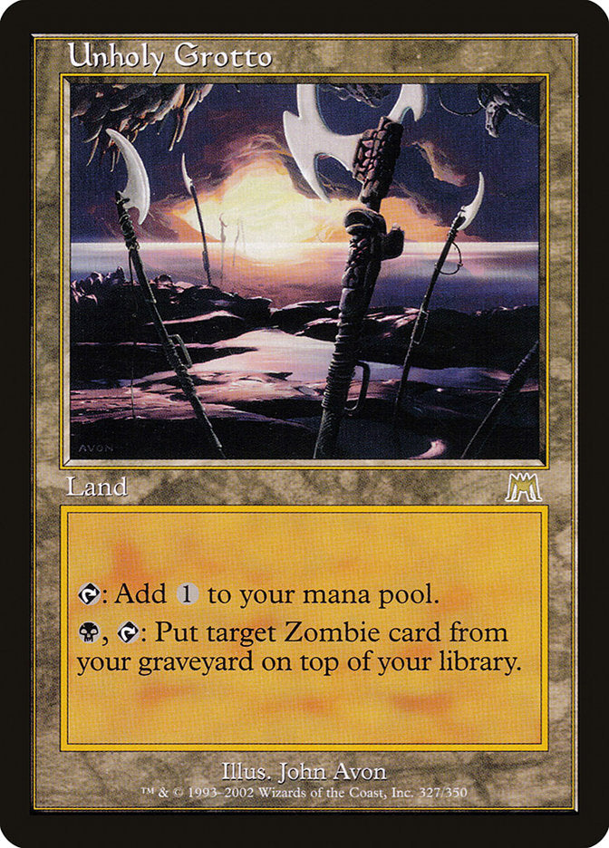 Unholy Grotto [Onslaught] Magic: The Gathering