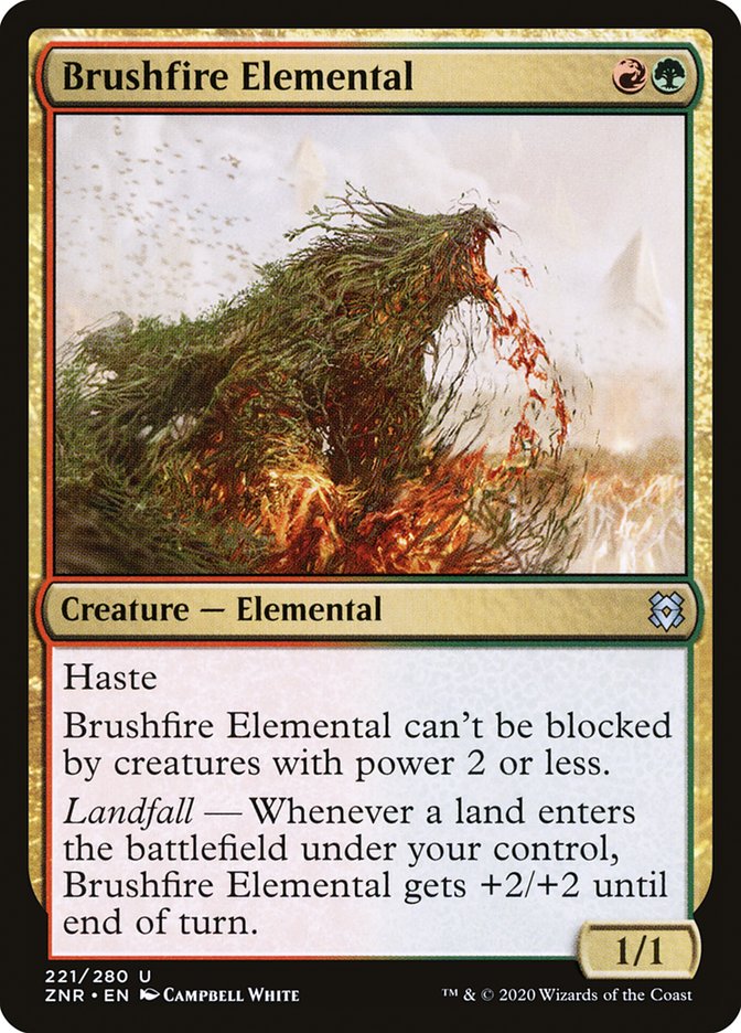 Brushfire Elemental [Zendikar Rising] Magic: The Gathering