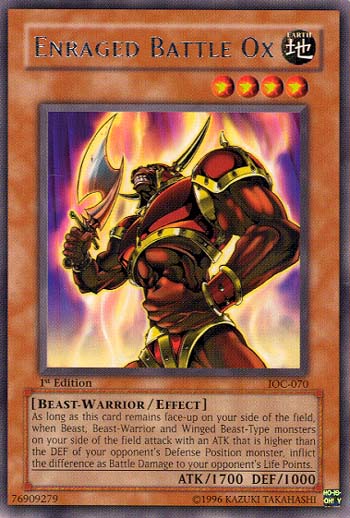 Enraged Battle Ox [IOC-070] Rare Yu-Gi-Oh!