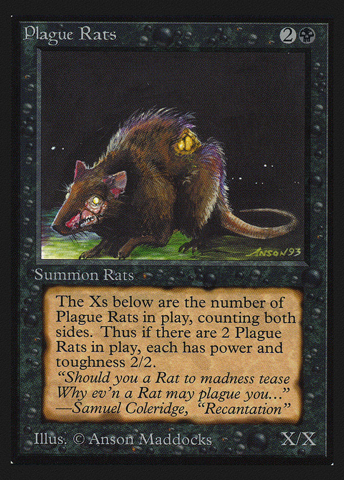 Plague Rats [International Collectors' Edition] Magic: The Gathering