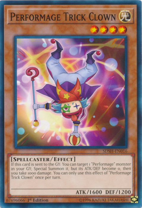 Performage Trick Clown [SDSH-EN016] Common Yu-Gi-Oh!