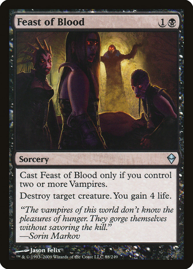 Feast of Blood [Zendikar] Magic: The Gathering