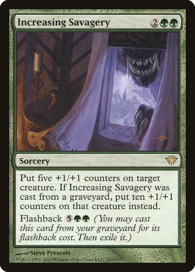 Increasing Savagery [Dark Ascension] Magic: The Gathering