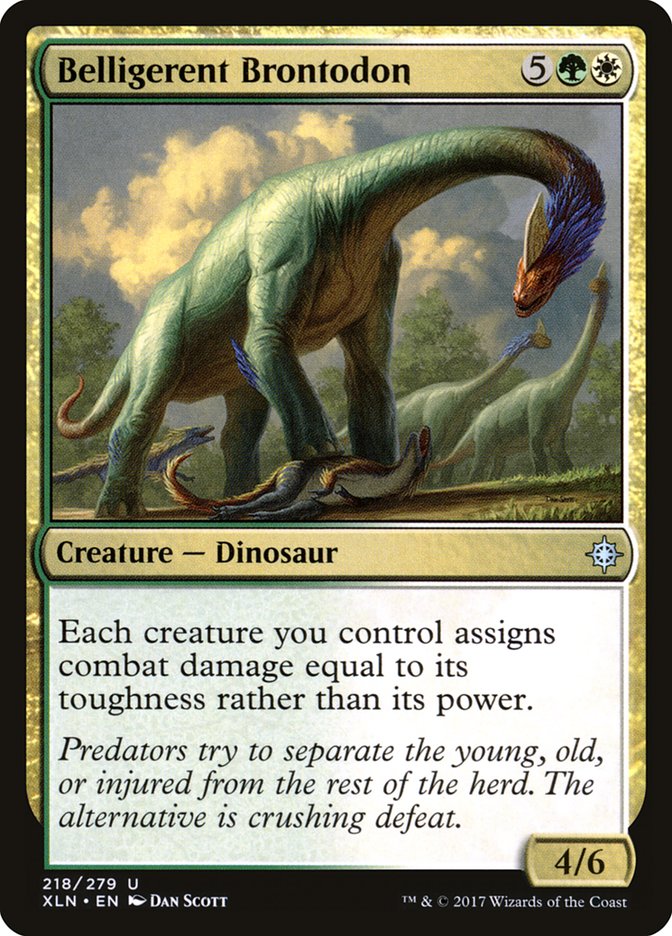 Belligerent Brontodon [Ixalan] Magic: The Gathering