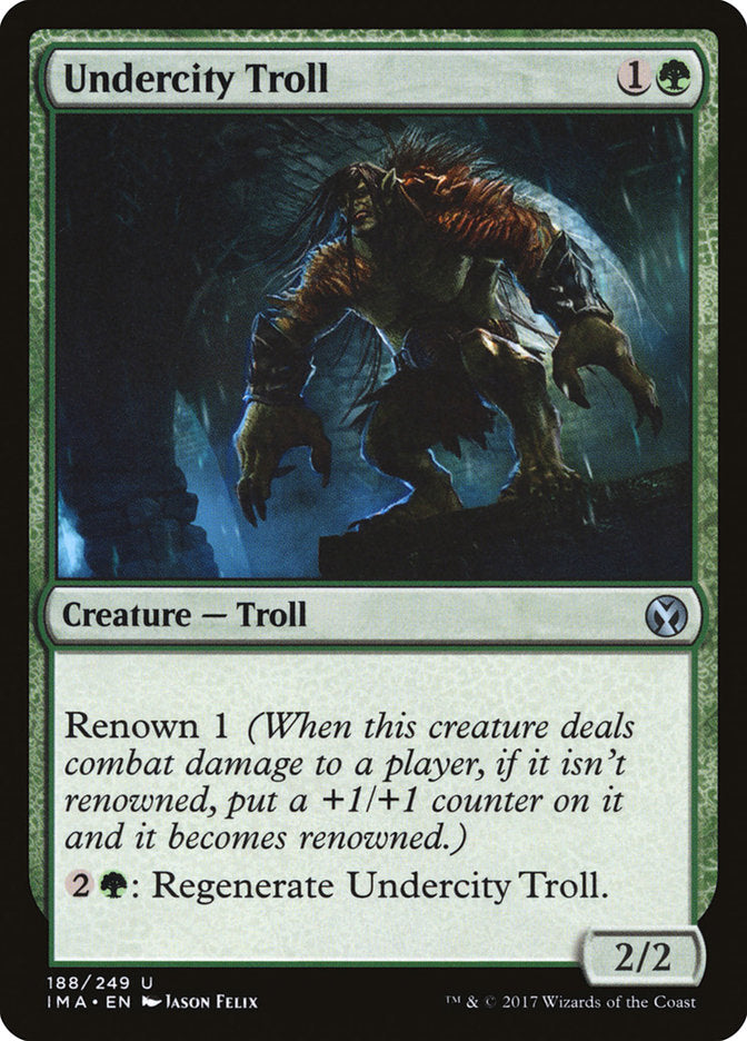 Undercity Troll [Iconic Masters] Magic: The Gathering