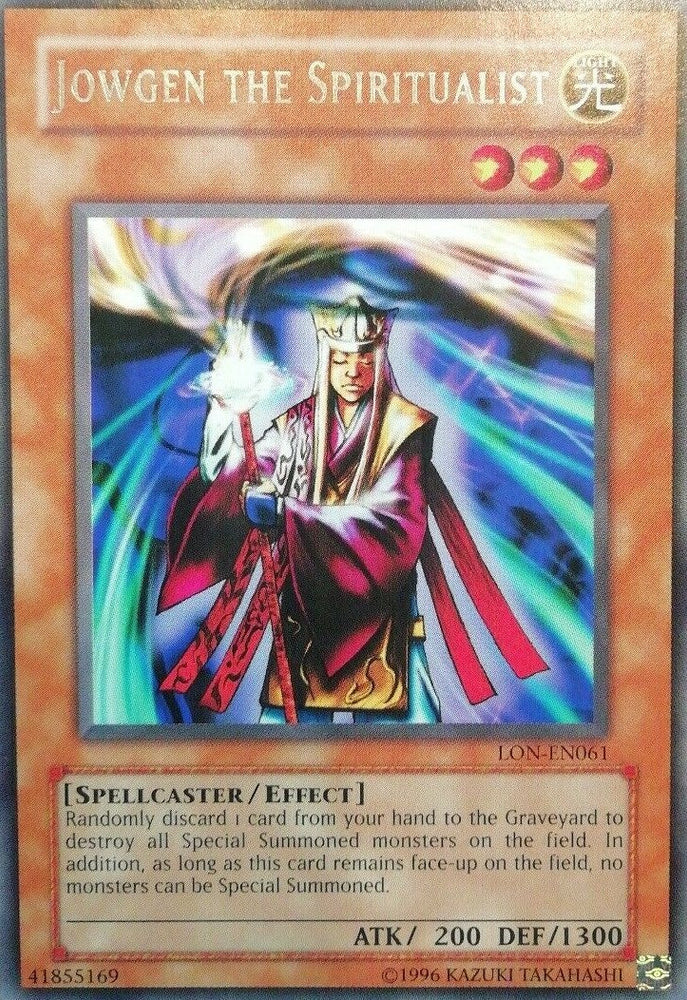 Jowgen the Spiritualist [LON-EN061] Rare Yu-Gi-Oh!