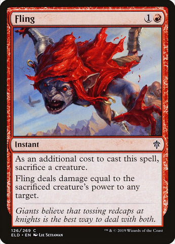 Fling [Throne of Eldraine] Magic: The Gathering