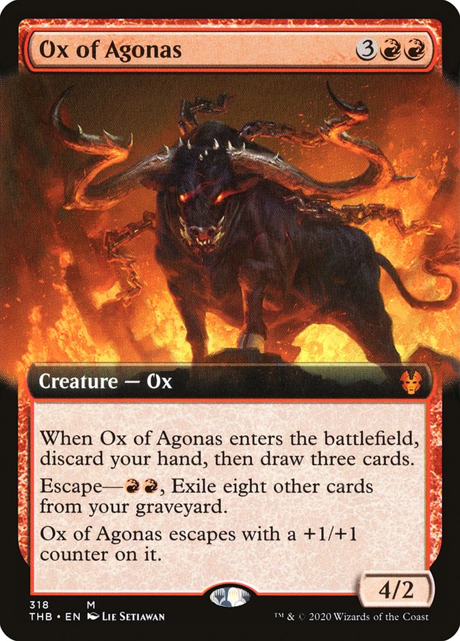Ox of Agonas (Extended Art) [Theros Beyond Death] Magic: The Gathering
