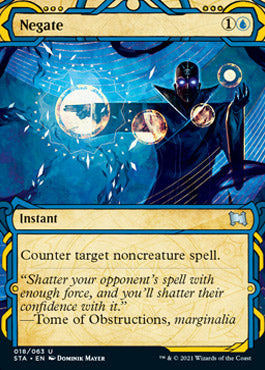 Negate (Foil Etched) [Strixhaven: School of Mages Mystical Archive] Magic: The Gathering