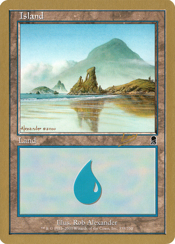 Island (rl338) (Raphael Levy) [World Championship Decks 2002] Magic: The Gathering